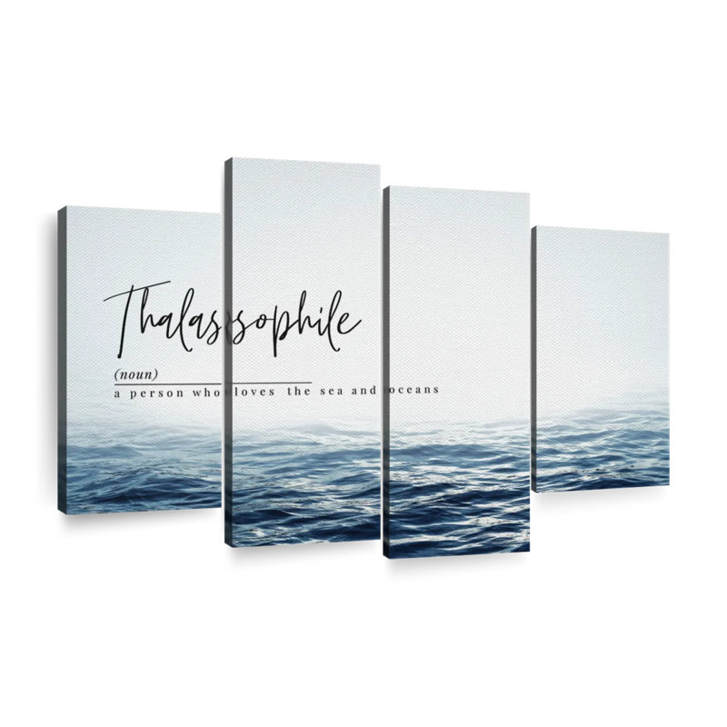 «Thalassophile», impression sur toile, H 22 po x l 36 po x P 1 po