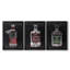 Holiday Spirits II - Toile tendue avec châssis sur mesure - 3 pièces-381854479-381854475