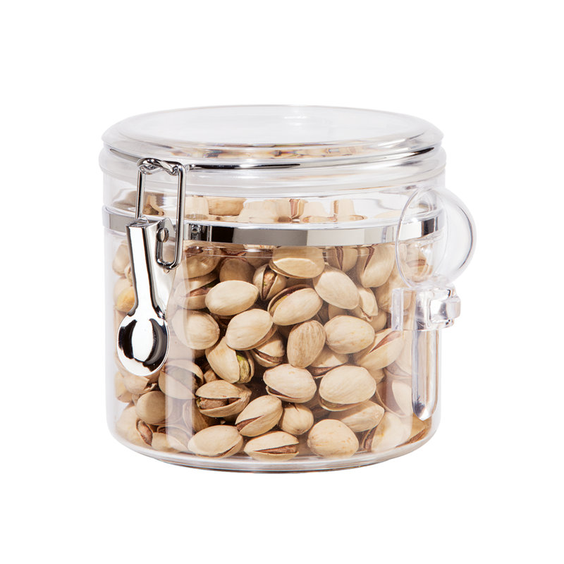 Pot transparent avec pince (H 5,5 po, 38 oz)