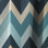 Chevron géométrique bleu et beige - Rideau à chevrons - Rideau occultant - 1 panneaux