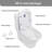 29.33" Modern Skirted One-Piece Elongated Toilet, Dual Flush 1.1/1.6 GPF, Comfort Height, White (Seat Lid Included)