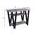 Elegant Rectangular Console Table In Antique Grey And Black Stylish For Primary Living Area