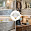 1.3" Diamond Shape Crystal Glass Cabinet Knobs with Golden Base-125149812