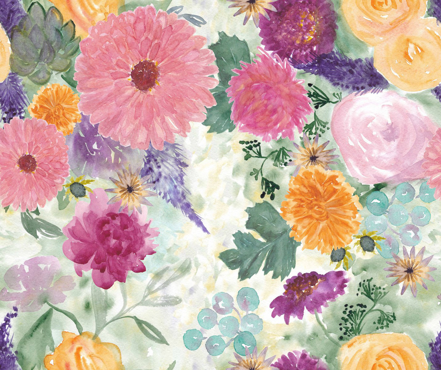 Red Barrel Studio® Floral 8.33' L x 100" W Peel and Stick Wallpaper ...