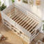 Lit mezzanine pour enfants avec espace de jeu et rangement 44,5 po H