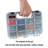 Portable Storage Case with Secure Locks & 14 Small Compartments for Hardware Screws Bolts