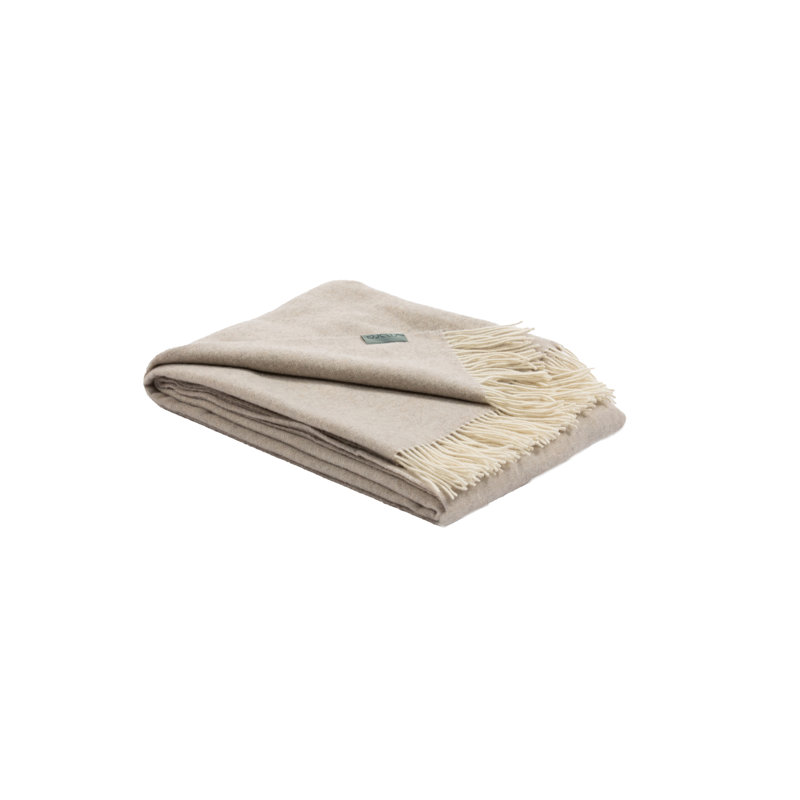 Jeté d'intérieur léger en fibre et en laine 79 po Fibre par Auskin, Beige