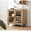 Buffet Scarlett avec meuble-bar intégré, meuble de rangement avec 2 portes vitrées-1241053708