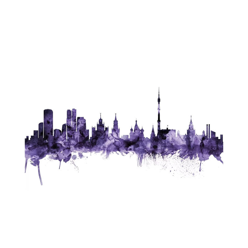 Moscow, Russia Skyline by Michael Tompsett - Wrapped Canvas Print, 45.72cm H x 66.04cm W x 1.91cm D
