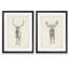 «Moose Study» par Antonyus Bunjamin (Abe), ensemble de 2 reproductions d'art sur toile-72461850-72461844-72455127