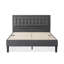 Allenwood Upholstered Bed Frame with Button Tufted Headboard-796691864