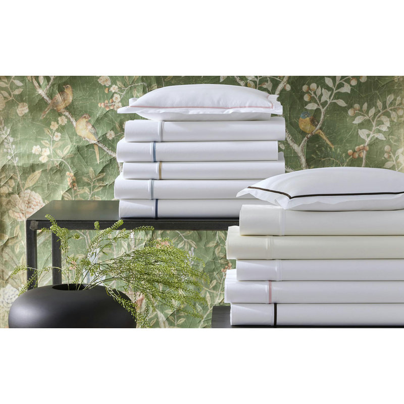 Gatsby Pillow Sham, White/Champagne, Boudoir