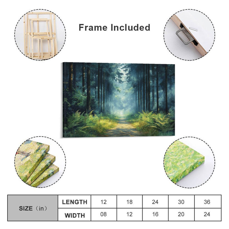 Art mural encadré 20 "x 30" avec cadre en bois, prêt à être accroché, 20×30inch