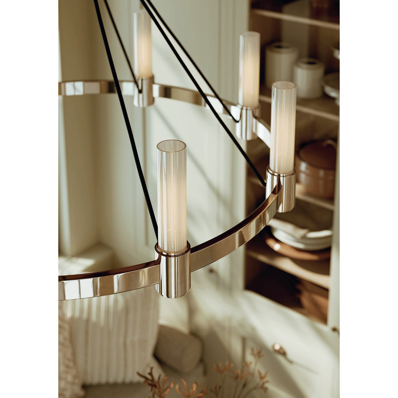Dixon Chandelier (Natural Brass), Natural Brass