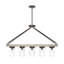 Luminaire suspendu linéaire pour îlot de cuisine 5 lumières Devon Park-46286841