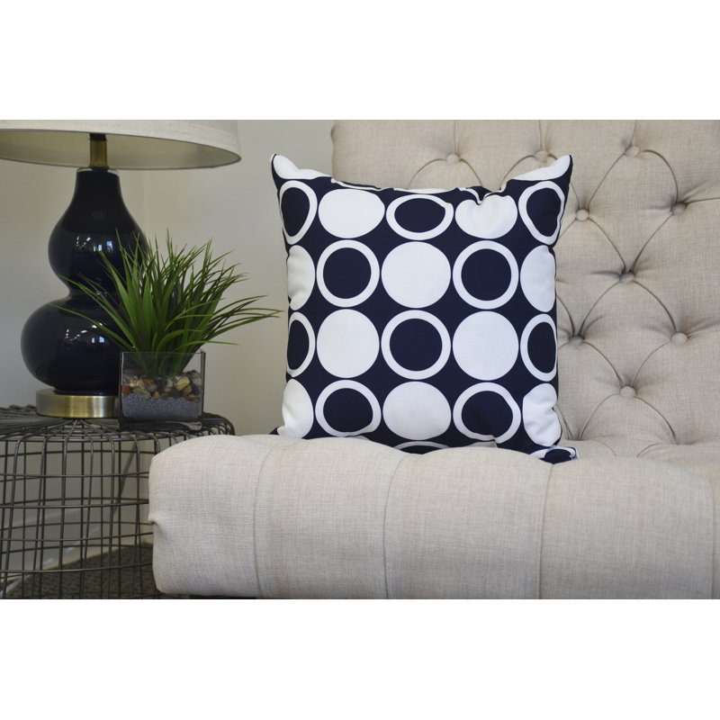 Housse et insert de coussin cubique cubique Flare, 16 po x 1 po, Bleu marine