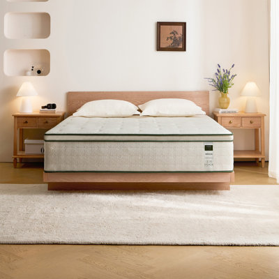 Matelas hybride mi-ferme à mémoire de forme gélifiée 14 pouces TG