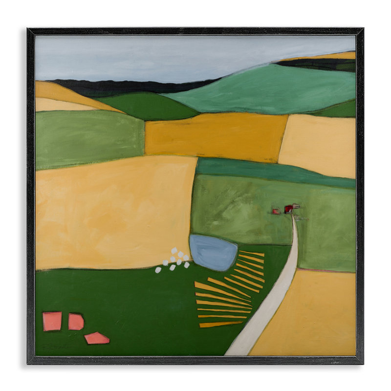 Cultivating Dreams Farmland, giclée encadrée, design par Ruth Fromstein, Giclée encadrée noir minuit, H 12 po x l 12 po