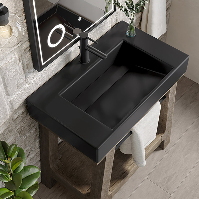 Auburn 36'' W Single Vanity, Matte Black