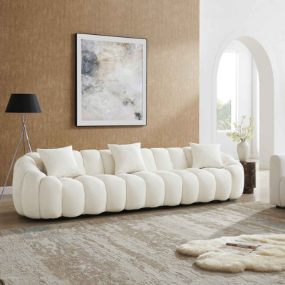 Upholstered Standard Sofa with Flared Arms