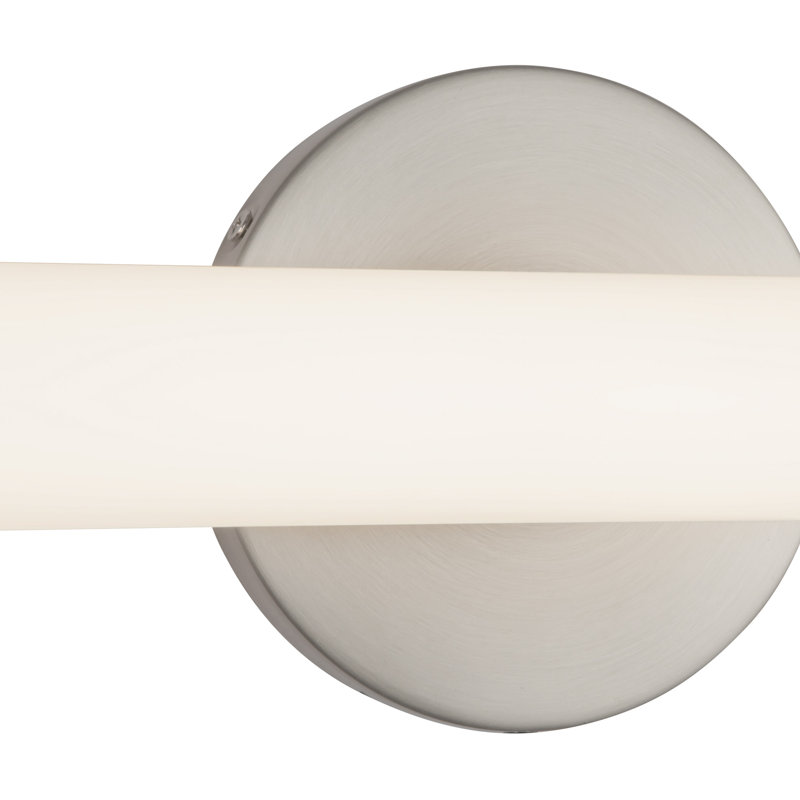 Tectra 24-in Black dimmable LED Wall Sconce, Nickel