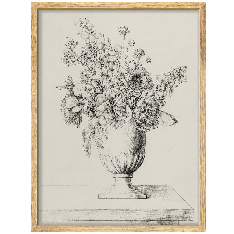 "Vase fleurs bouquets rustiques, H 16 po x l 12 po, Naturel