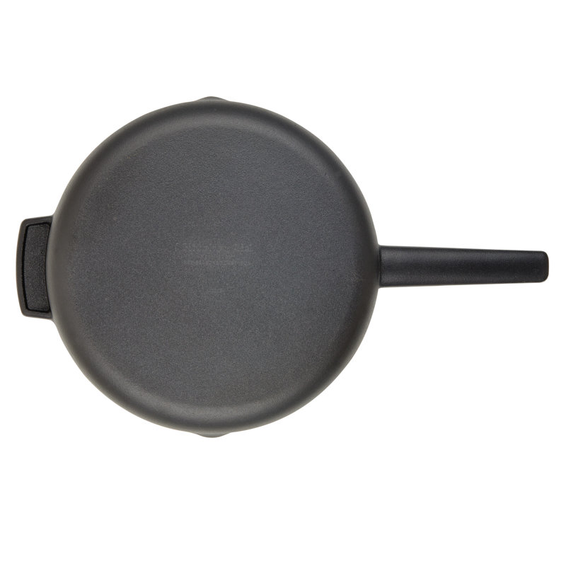 KitchenAid Seasoned Cast Iron Induction Frying Pan / Skillet, 12 Inch, Cast Iron Black