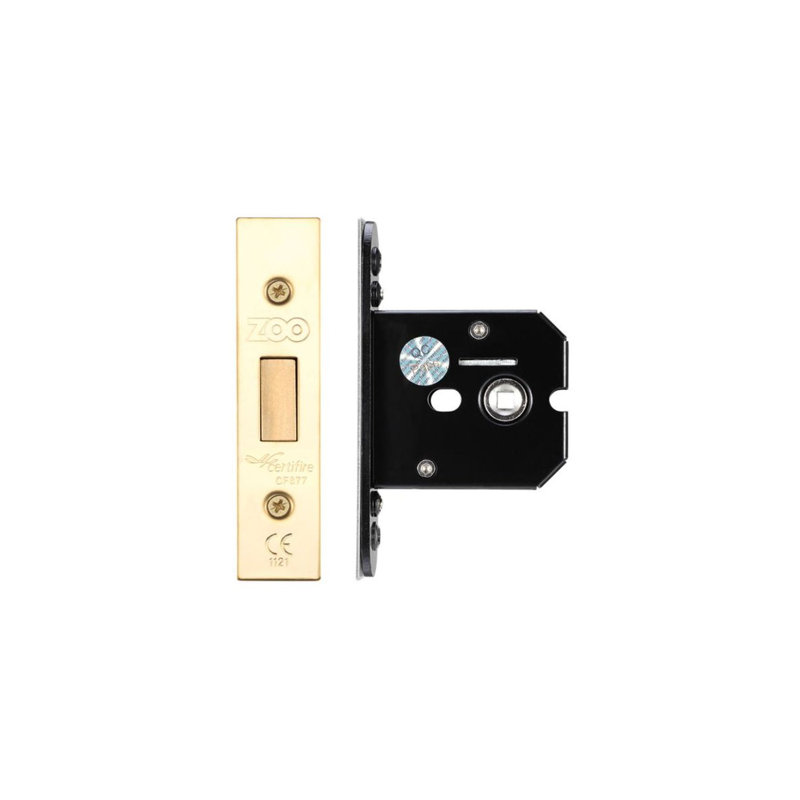 Stainless Steel Flat Dead Lock, Brass Finish/Anti Tarnish