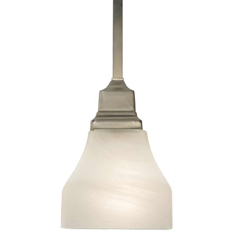 Mini Globe Brushed Nickel Indoor/Outdoor Energy Star Pendant Light