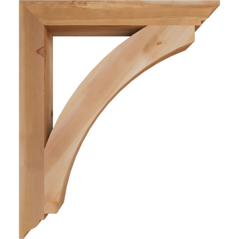 Support traditionnel Thorton, H 38 po x l 3,5 po x P 32 po, Cèdre rouge de l'Ouest (lisse)