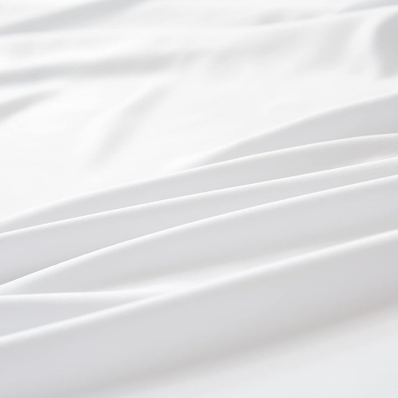 Drap-housse 100% 100% rayonne de bambou, Drap-housse grand, Blanc uni