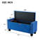 Velours bleu - accessoire de chambre à coucher, banc de rangement pratique pour le velours, fabrication,