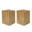 Table de bout en bois à colonne carrée MGO pour l'intérieur et l'extérieur-96129988-96129986