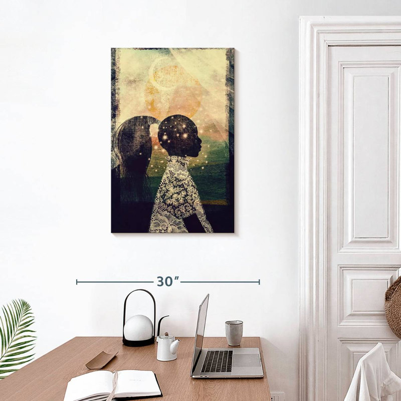Leisha The Sun Stars And Moon, 30" H x 20" W