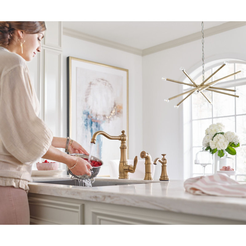 Sip Single Hole Cold Water Dispenser, Brushed Gold