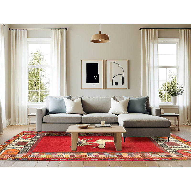 Southwestern Indoor Rug, Rectangle 6' x 9'
