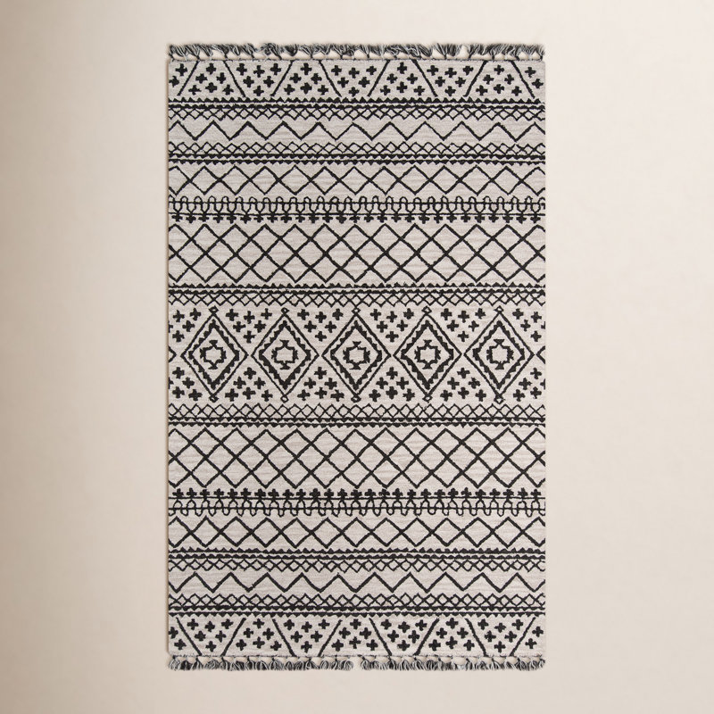 Bronte Wool Southwestern Indoor Rug, Rectangle 5' x 8'
