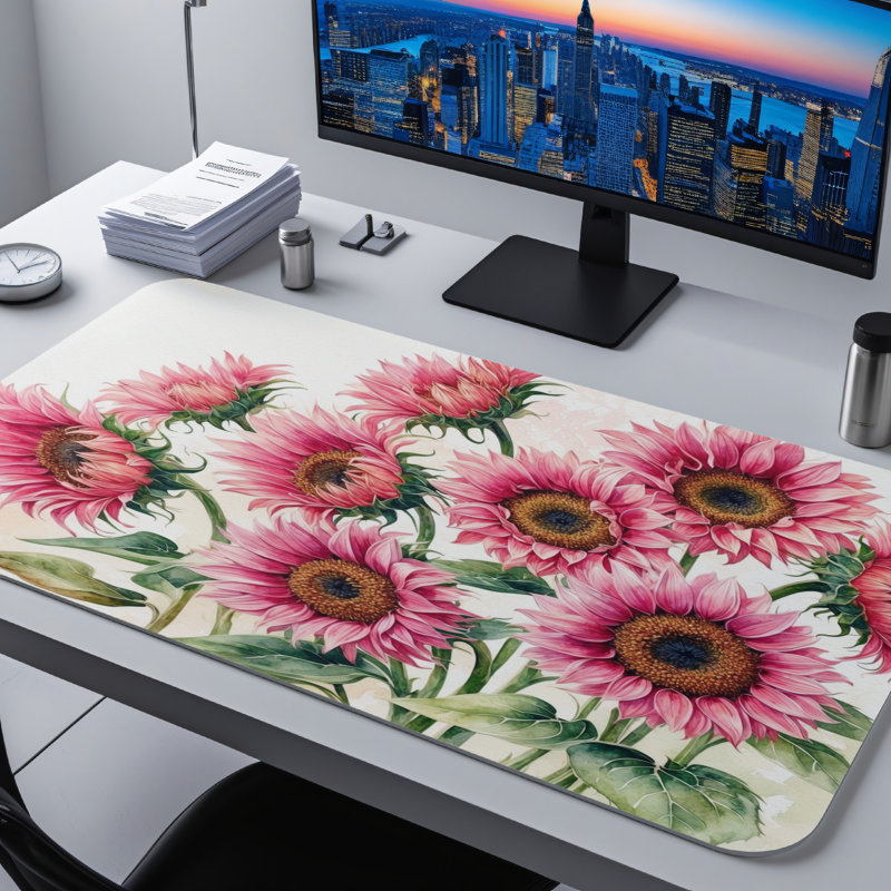 Polyester Desk Pad, 14.4x12.1