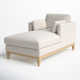Pera Upholstered Chaise Lounge