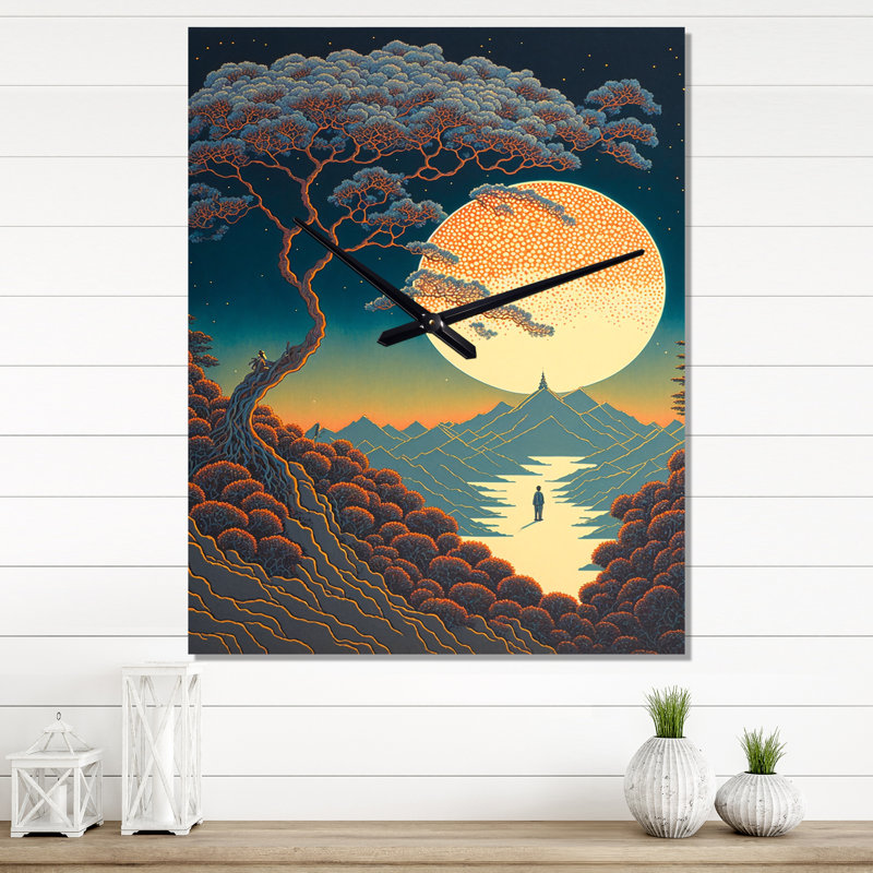 Horloge murale Jelynn, Grand