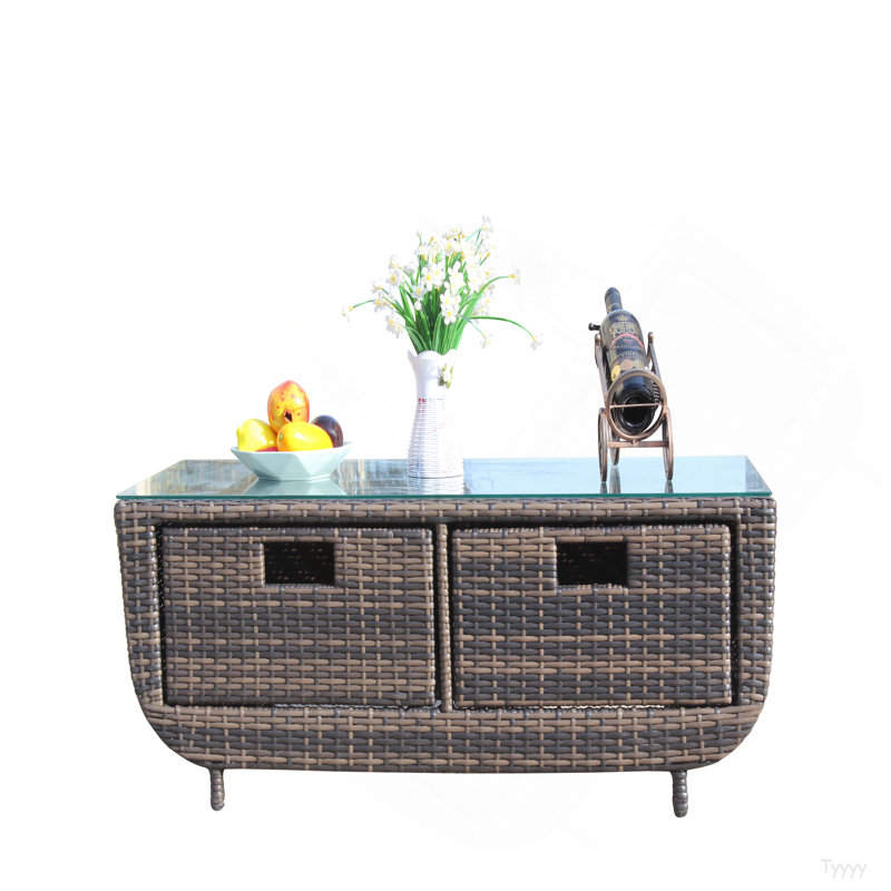 Coffee Table With Tempered Glass