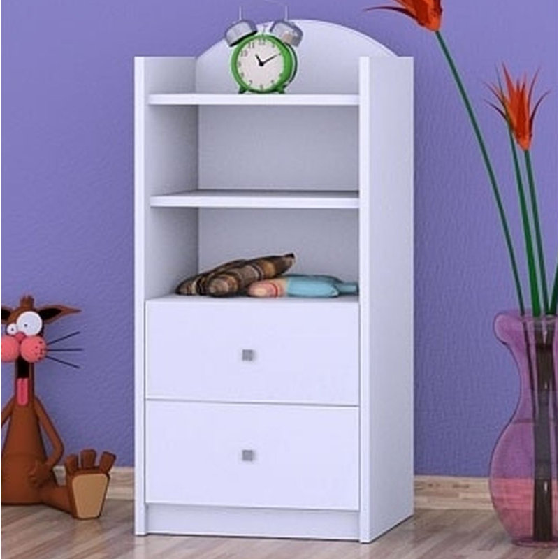 Hallie 96cm H Kids Cube, White, 92cm H x 45cm W x 34cm D