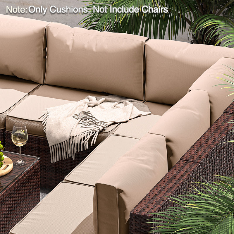 Coussin de siège / dossier extérieur 14 pièces Latitude Run®, Beige