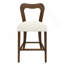 Ensemble de 2 tabourets de comptoir sans accoudoirs (noyer + beige)-2120397163-2120397161