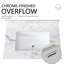 Dessus de meuble-lavabo de salle de bain 31 po x 22 po - Blanc pierre fritté avec lavabo en céramique, s'adapte à la plupart des armoires standard, installation facile par le dessous pour maintenir la beauté-1105672468