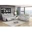 Ensemble de canapés inclinables gris 2 pièces-137635335