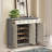 47.24" White and gray Solid wood Pine Shoe Storage