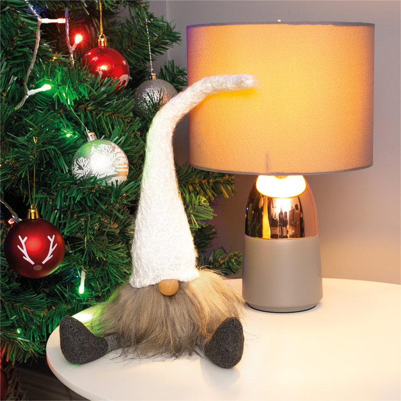 Tornillo Christmas Stuffed Holiday Accent, White