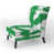 Mélange de polyester vert / blanc