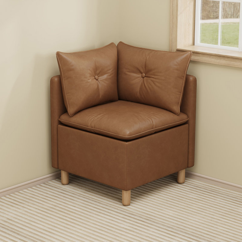Banquette d'angle modulaire avec rangement, siège d'angle rembourré, Siège de coin